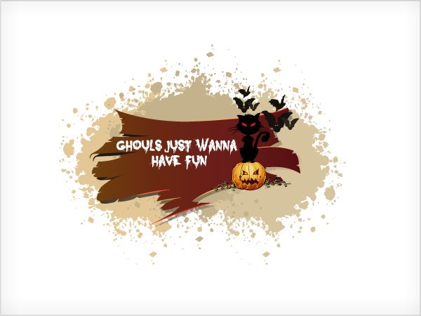 Set of halloween vintage background vector 16