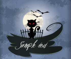 Set of halloween vintage background vector 18
