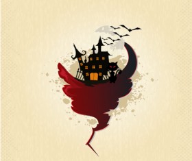 Set of halloween vintage background vector 19
