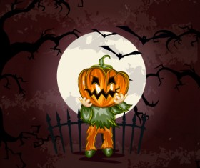 Set of halloween vintage background vector 20