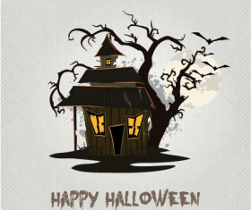 Set of halloween vintage background vector 22