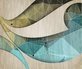 Shiny abstract wave background graphics vector 02