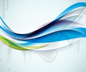 Shiny abstract wave background graphics vector 03