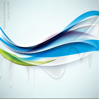 Shiny abstract wave background graphics vector 03