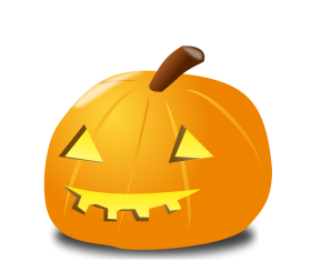 Shiny halloween pumpkins vector illustration 01