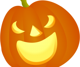 Shiny halloween pumpkins vector illustration 02