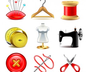 Shiny life icons vectors