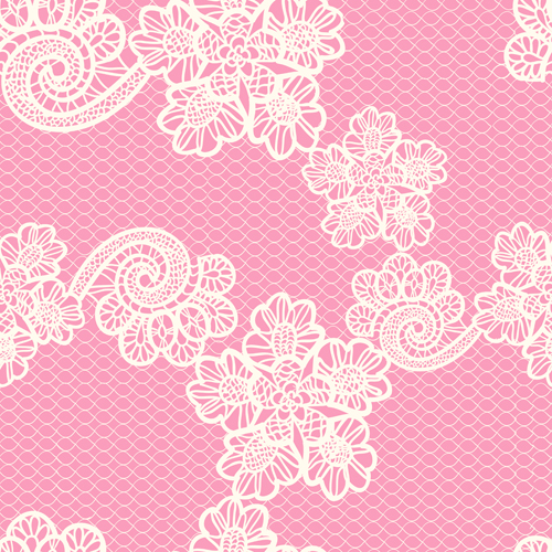 Simple lace art background vector 04