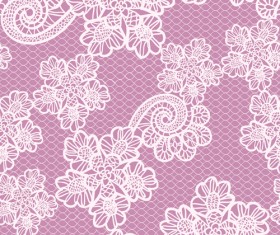 Simple lace art background vector 05