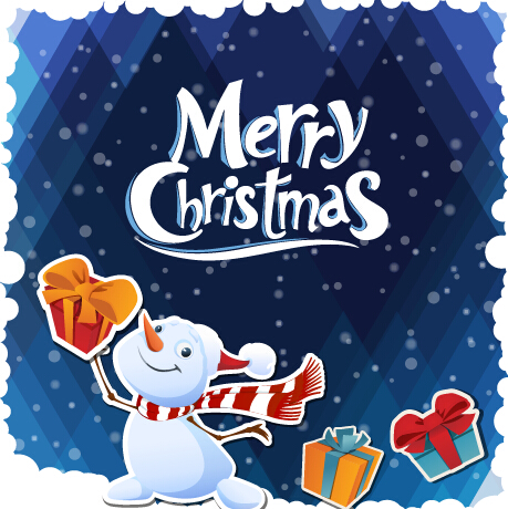 Simple merry christmas vector backgrounds 01