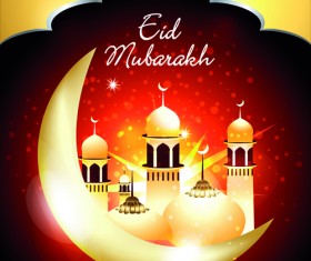 Vector background Eid Mubarak Islamic design 04