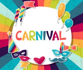 Vector carnival holiday background design 01
