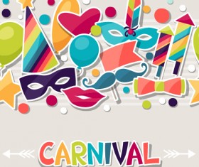 Vector carnival holiday background design 03