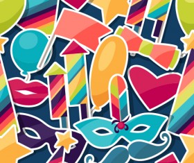 Vector carnival holiday background design 04