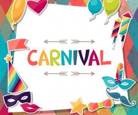 Vector carnival holiday background design 05