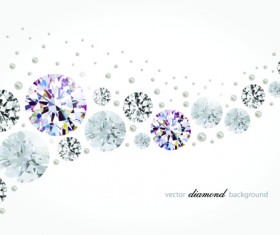 Vector diamonds backgrounds shiny design 02
