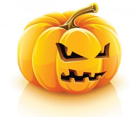 Vector set of halloween pumpkin design material 02