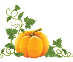 Vector set of halloween pumpkin design material 03