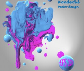 Wonderful oil paint art background vector 03