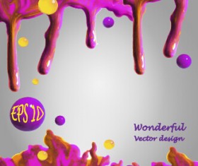 Wonderful oil paint art background vector 05