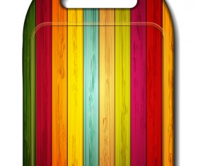 Wooden board color backgrounds vector 02