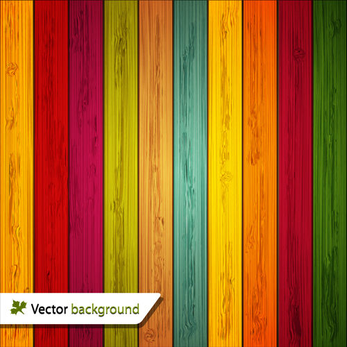 Wooden board color backgrounds vector 08