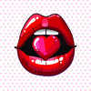 Beautiful lips vector material set 05 free download