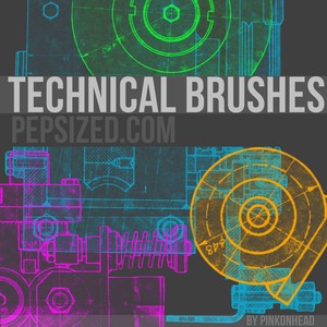 Free Technical Photoshop Brushes