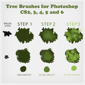 Tree Brushes  Tutorial and Brushes