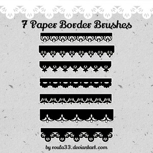 Paper Border Brushes