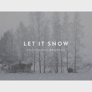 Let It Snow Free Photoshop Brushes