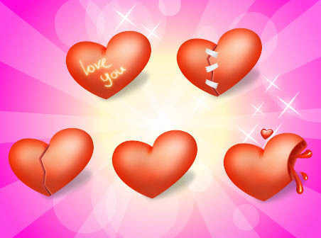 Heart Valentine Day icons