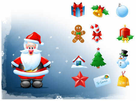 Free Christmas icons set