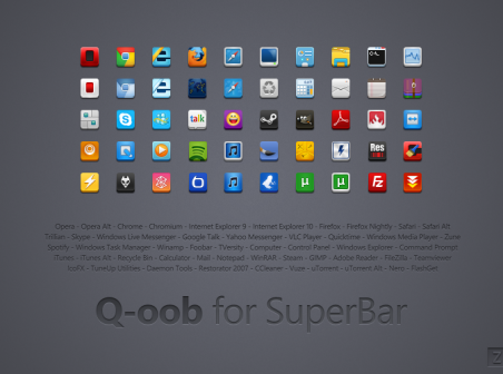 Q-oob for SuperBar icons