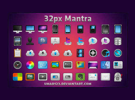 32px Mantra icons