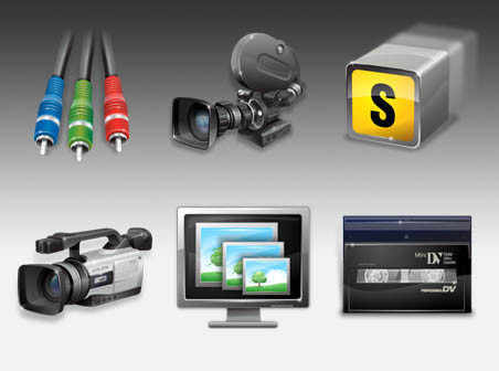 Vista video production icons