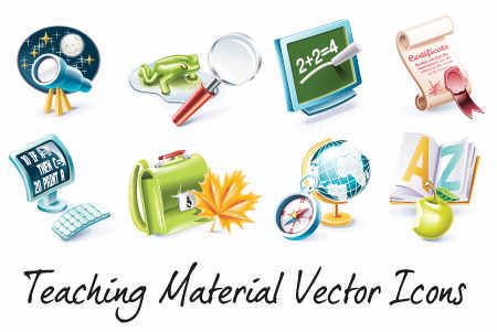 Free Teaching Vector Material icons