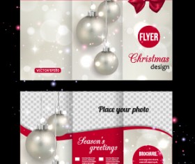 2015 Christmas and new year brochure vector material 05