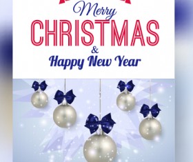 2015 Christmas and new year brochure vector material 10
