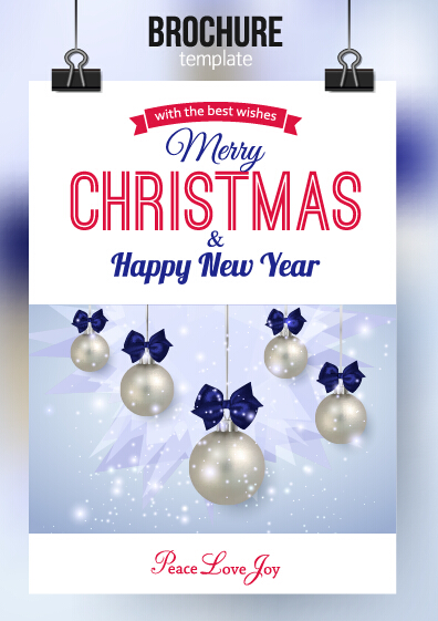 2015 Christmas and new year brochure vector material 10