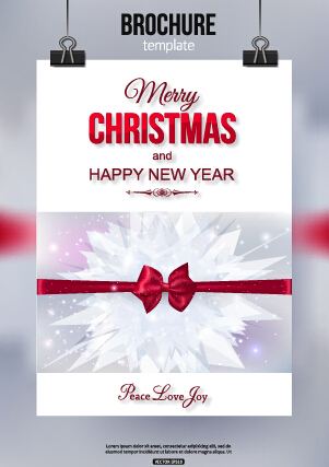 2015 Christmas and new year brochure vector material 11