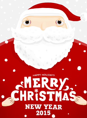 2015 Christmas and new year santa background 02