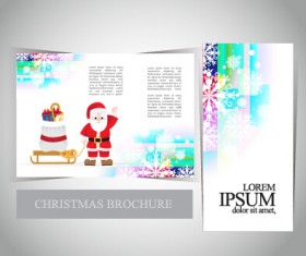 2015 Merry christmas brochure cover set vector 01