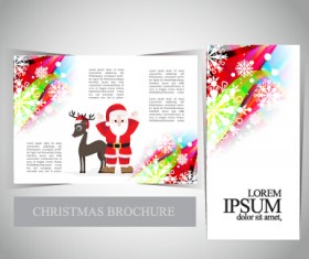 2015 Merry christmas brochure cover set vector 02