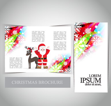 2015 Merry christmas brochure cover set vector 02