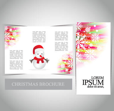 2015 Merry christmas brochure cover set vector 03