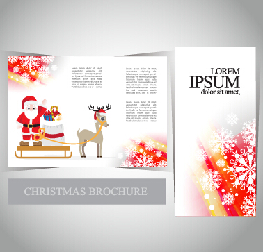 2015 Merry christmas brochure cover set vector 05