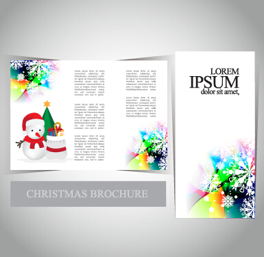 2015 Merry christmas brochure cover set vector 06