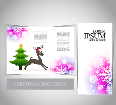 2015 Merry christmas brochure cover set vector 07