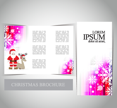 2015 Merry christmas brochure cover set vector 08